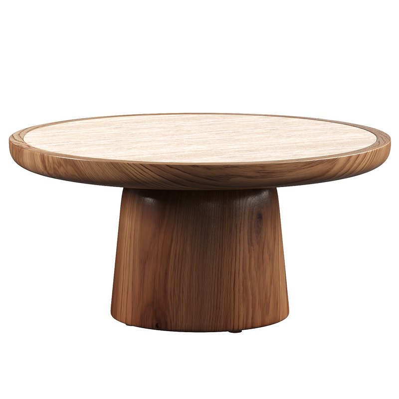 NOVA ALUMINUM ROUND COFFEE TABLE - Image 1