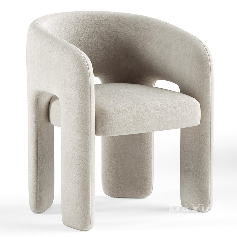 Byron Dining Chair & Round walnut dining table Qone - Image 2