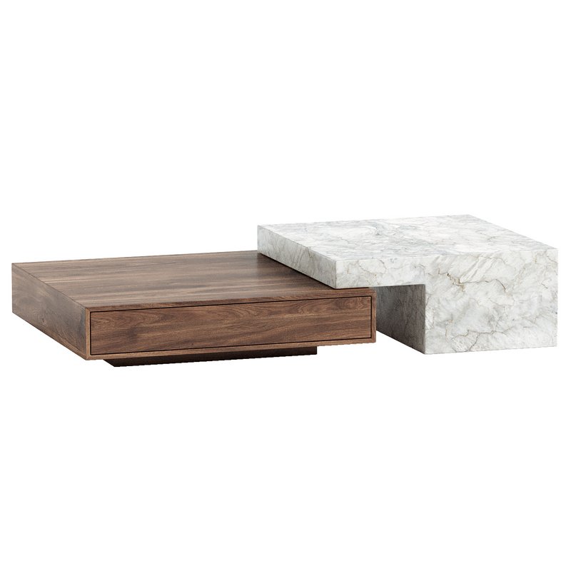 ALARIC MARBLE COFFEE TABLE - Image 1
