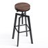 Adair Elm Wood Adjustable Barstool - Thumbnail 2
