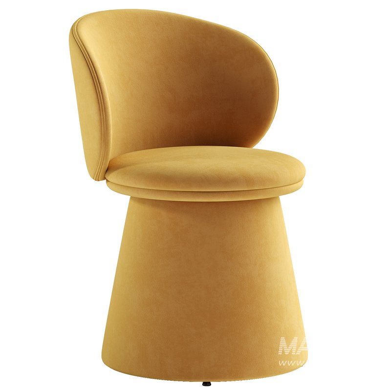 Oblic Swivel Dining Chair - Image 1