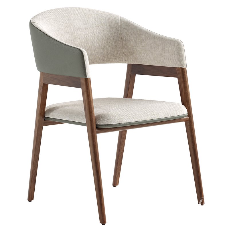 4091 CHAIR UPHOLSTERED IN FABRIC - Image 1