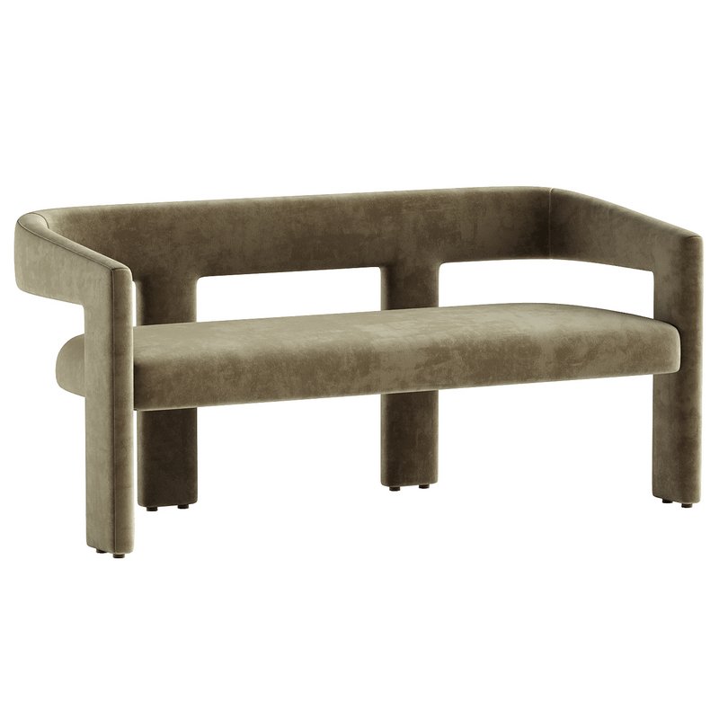 Valencia Velvet Effie Dining Bench - Image 1