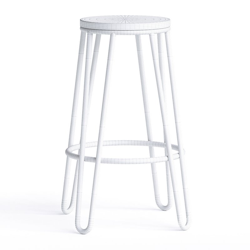 75cm Jonas Hairpin Stool - Image 3