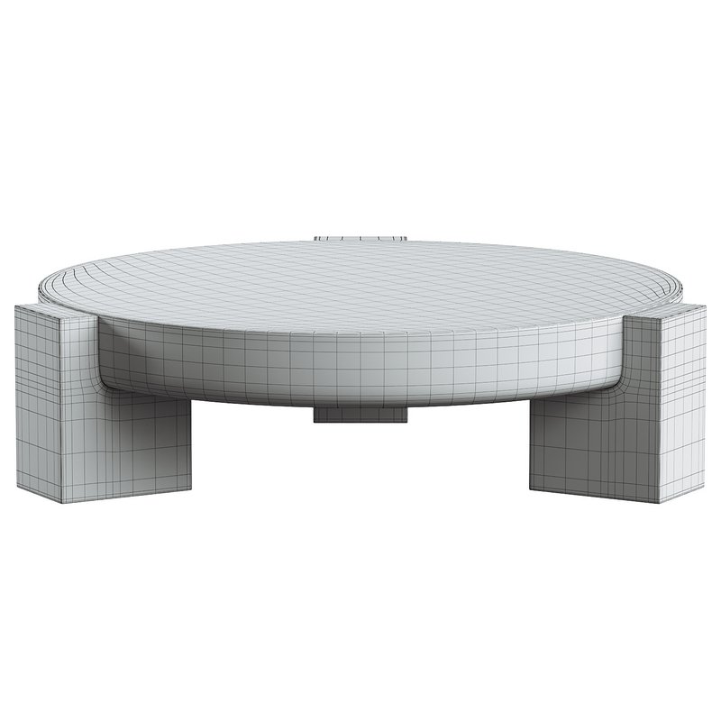 GERMAIN TRAVERTINE COFFEE TABLE - Image 2