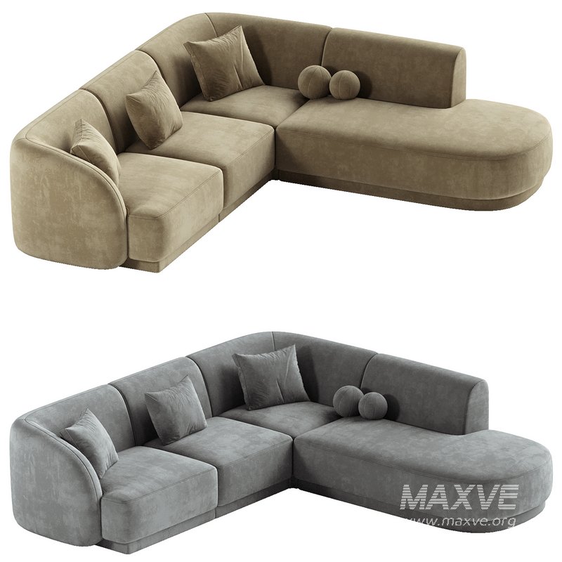 6 seater corner sofa Miley right - Image 2