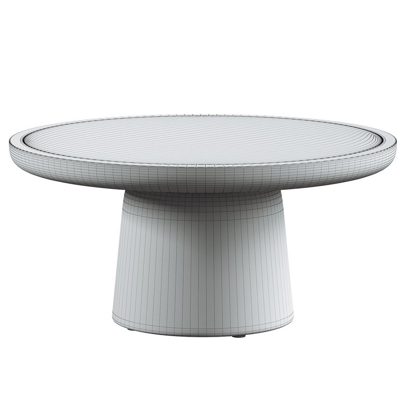 NOVA ALUMINUM ROUND COFFEE TABLE - Image 2