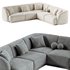 Corner sofa Miley velvet - Thumbnail 3