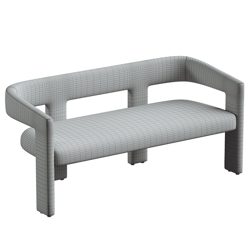 Valencia Velvet Effie Dining Bench - Image 3
