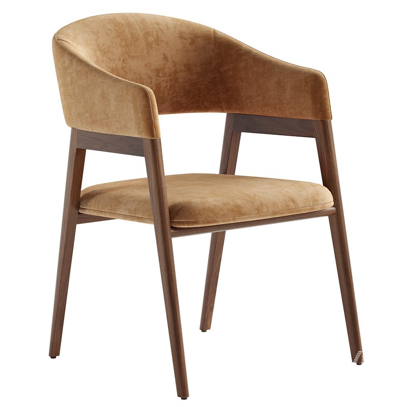 4091 CHAIR UPHOLSTERED IN FABRIC - Image 4