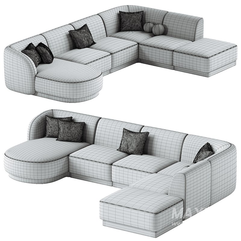 U shaped sofa Miley right - Image 2