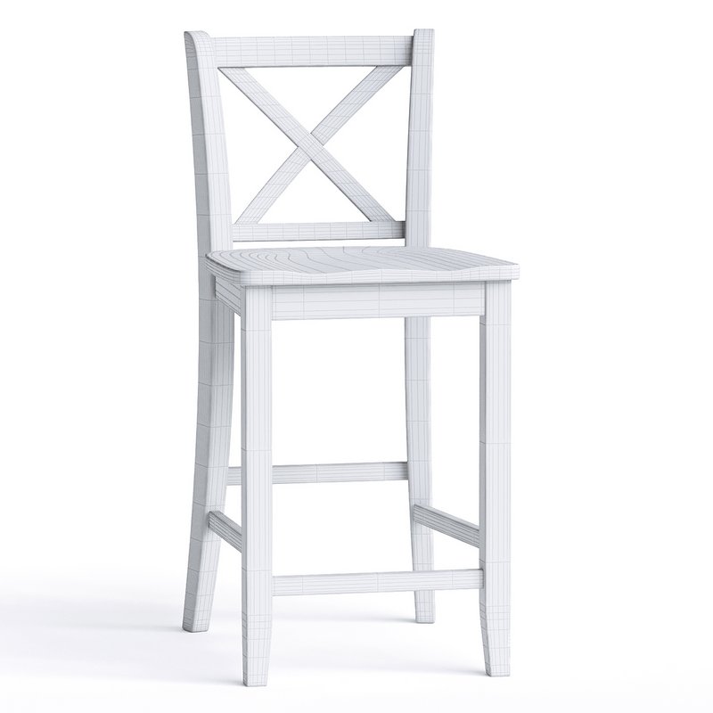 Reindeau Solid Wood Counter Stool - Image 4