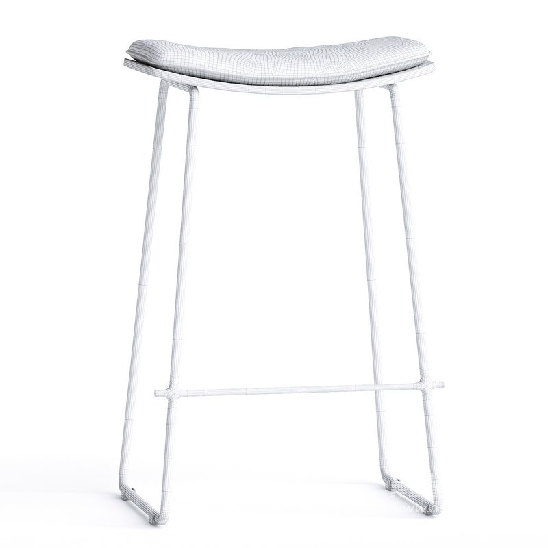 Oliver leather barstool - Image 4