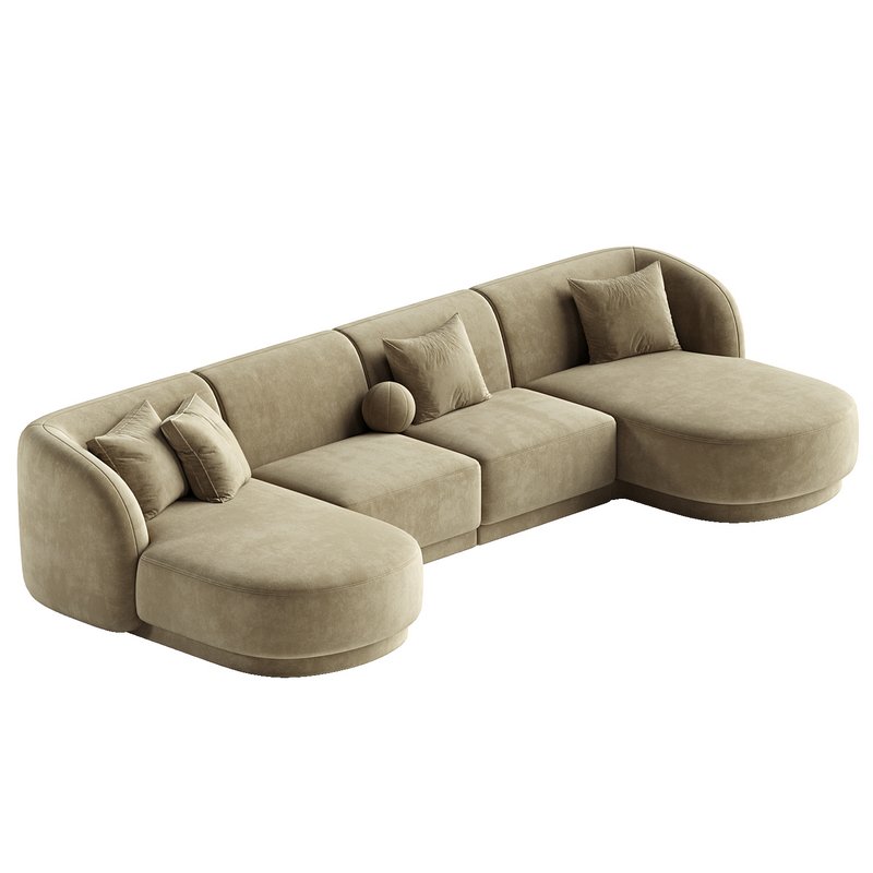Miley Corner Sofa & U Shaped Sofa - Image 4