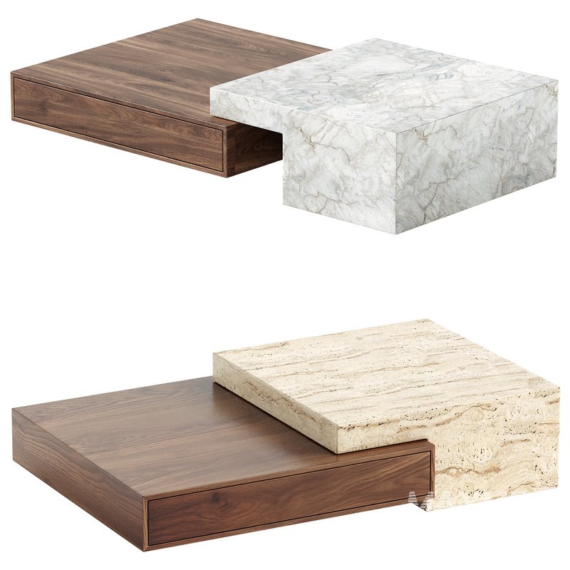 ALARIC MARBLE COFFEE TABLE - Image 4