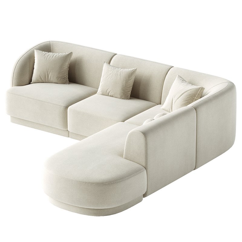 6 seater corner sofa Miley right - Image 4