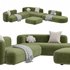 Sofa ROYALTY 2.0 by Luzaro, Configuration 6 - Thumbnail 3
