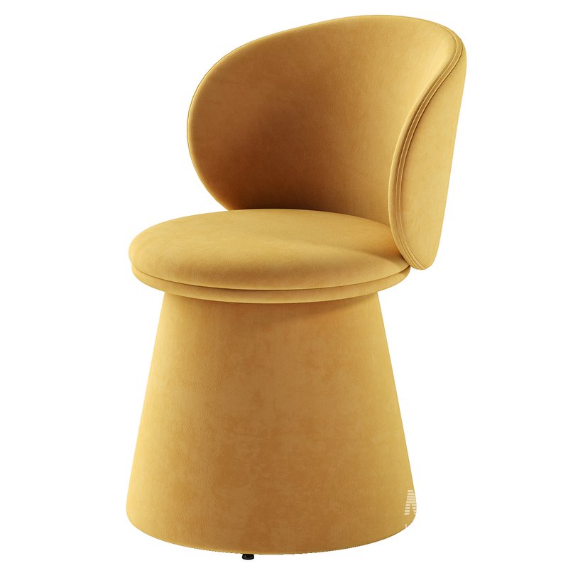 Oblic Swivel Dining Chair - Image 6
