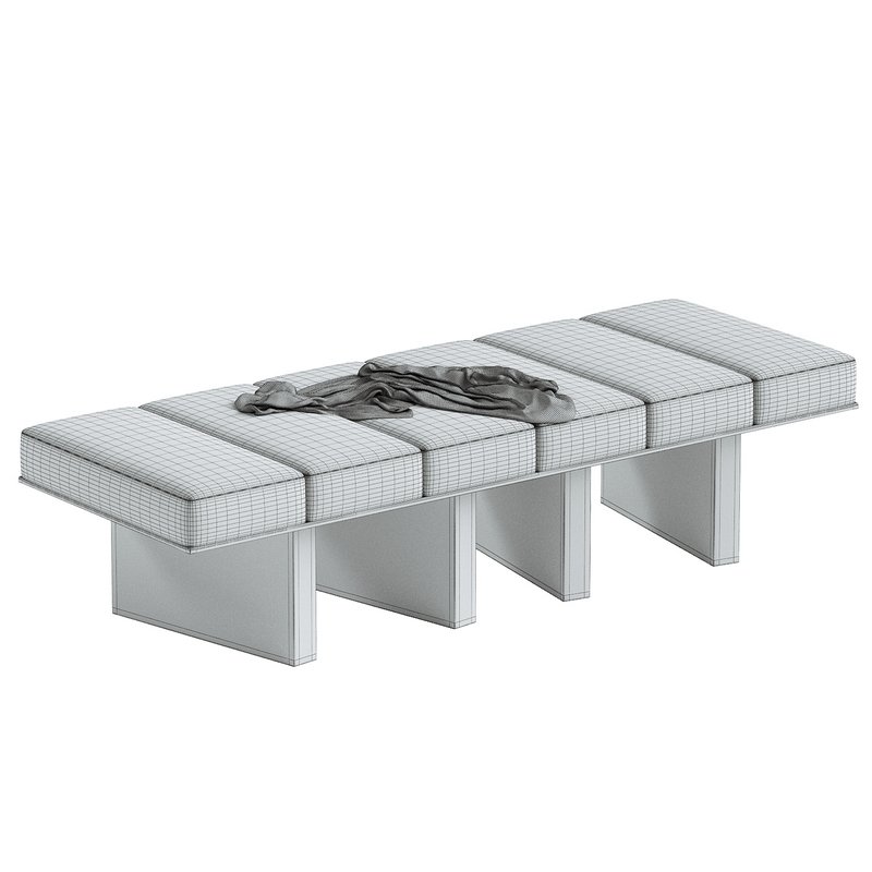 Oblique Upholstered Bench - Image 4