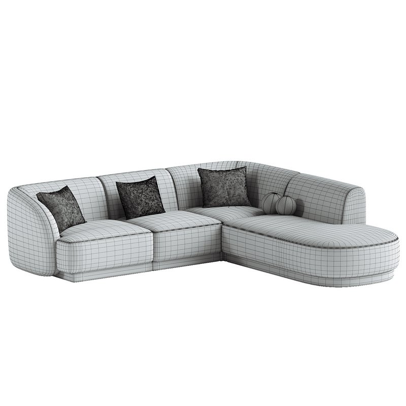 6 seater corner sofa Miley right - Image 3
