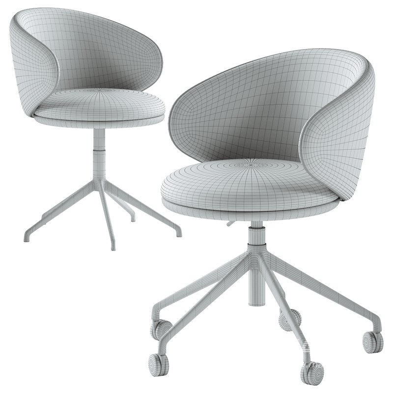 Belle Desk Chair & Belle Swivel Armchair - Image 5