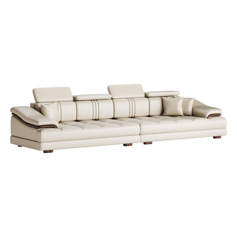 Modern Genuine Leather Sofa - Image 10