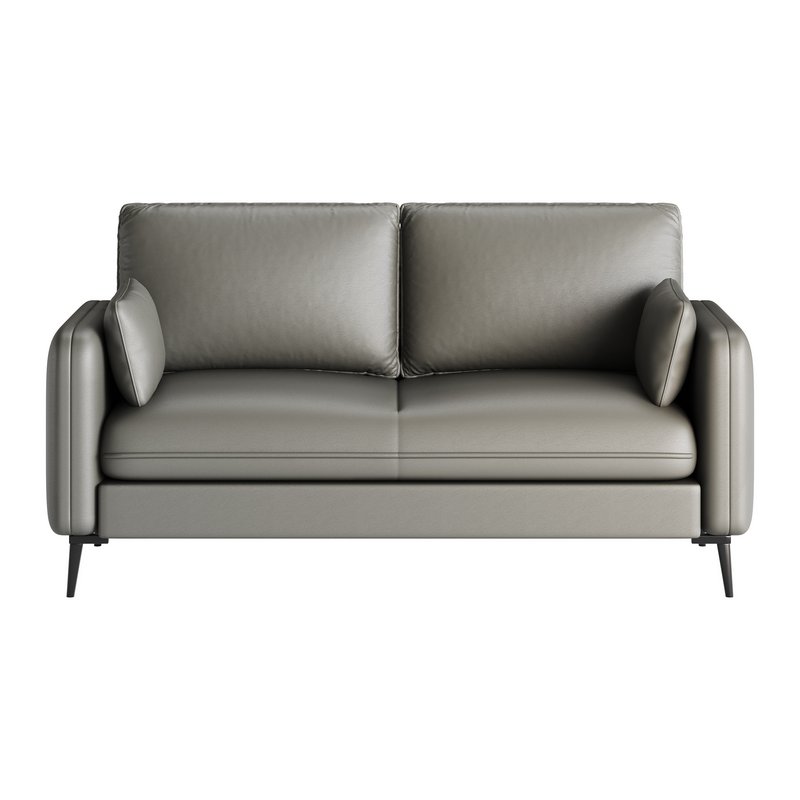 Faux Leather Sofa - Image 10