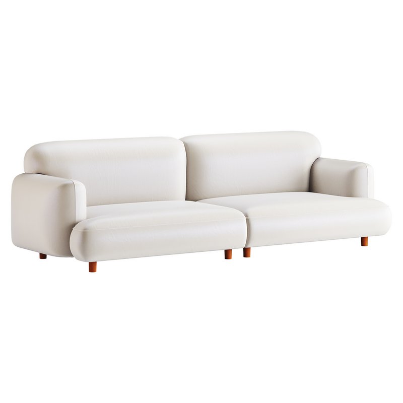 Modern Faux Leather Sofa-2 - Image 10