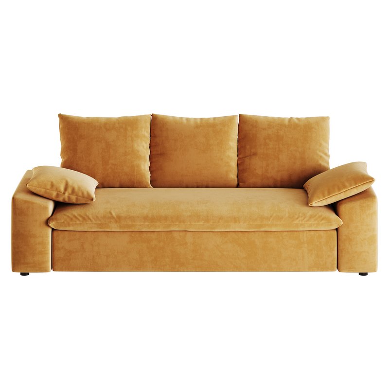 WHITE PERFORMANCE LINEN SLEEPER SOFA - Image 11