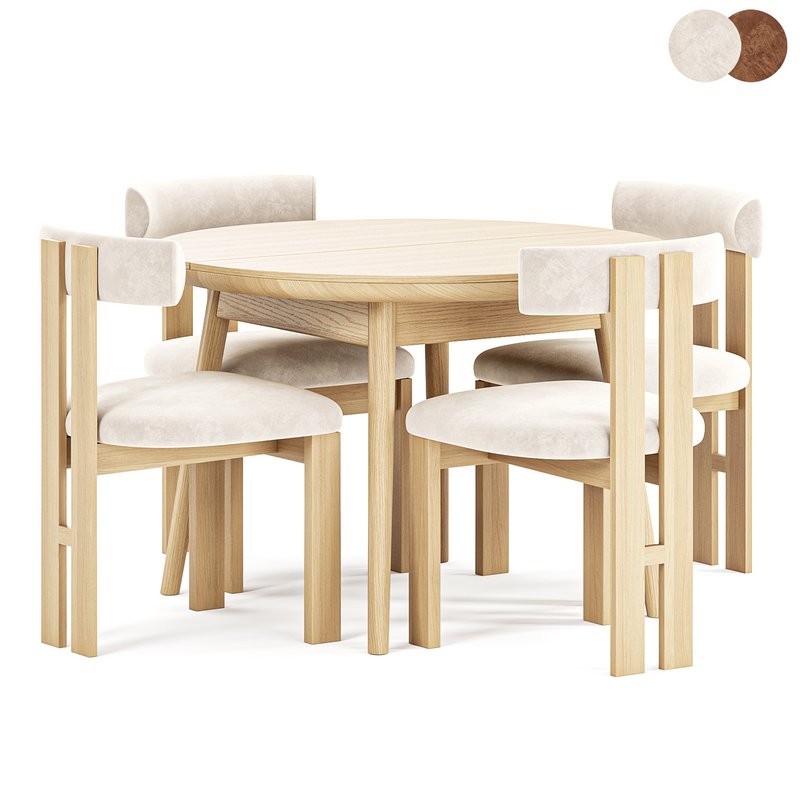 Stockholm round table, Hygiea Dining Chair - Image 1