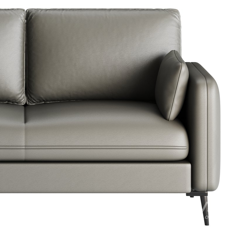 Faux Leather Sofa - Image 12
