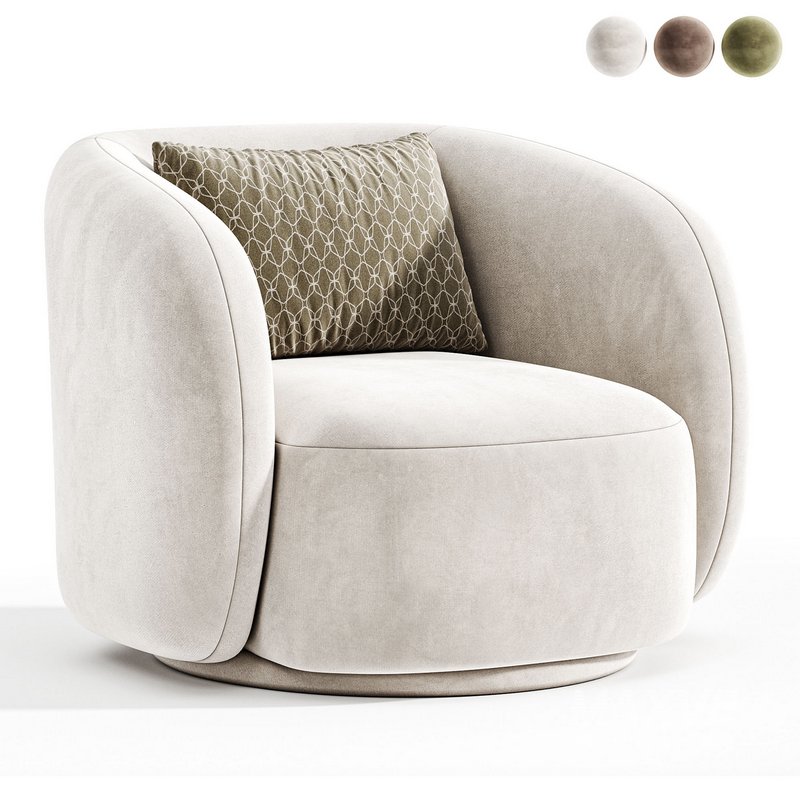 Poole Swivel Lounge Chair - Image 2