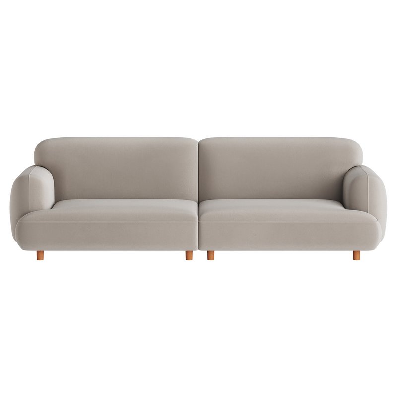 Modern Faux Leather Sofa-2 - Image 11