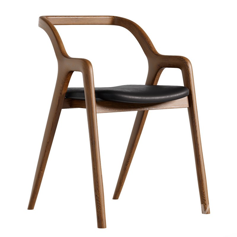 Walnut Wood Chair IN BREVE by Dale Italia - Image 1