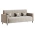 Modern Faux Leather Sofa - Thumbnail 11