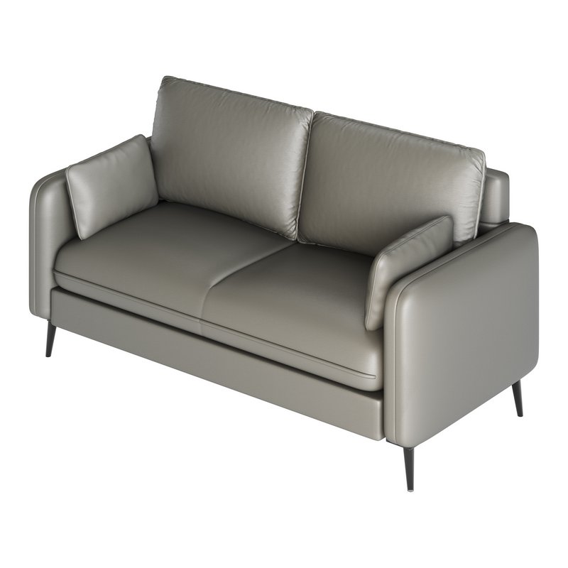 Faux Leather Sofa - Image 11