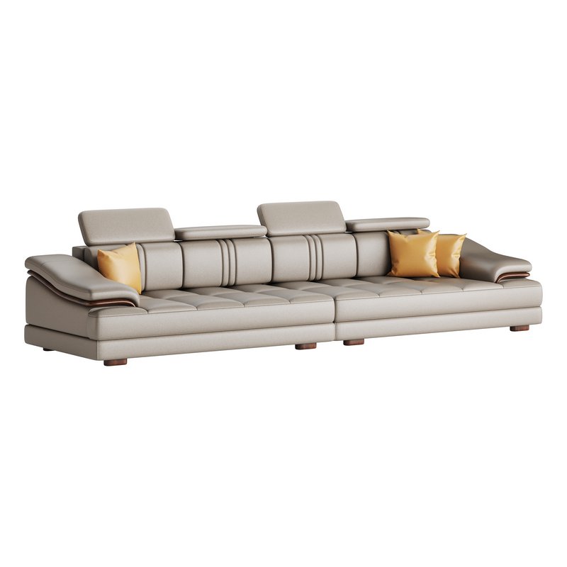 Modern Genuine Leather Sofa - Image 12