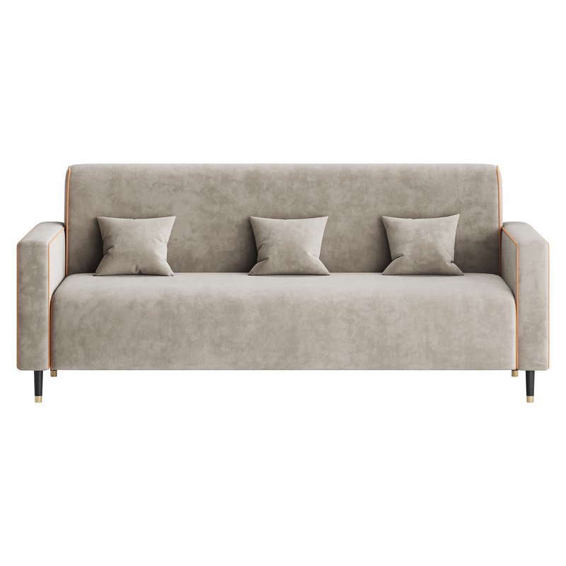 Modern Faux Leather Sofa - Image 12
