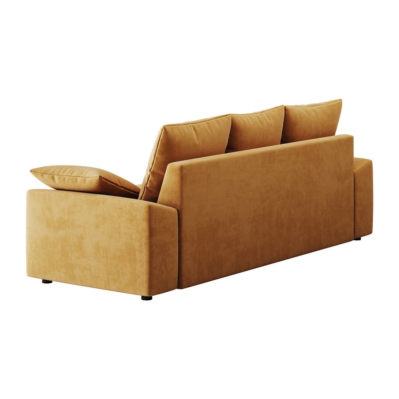 WHITE PERFORMANCE LINEN SLEEPER SOFA - Image 12