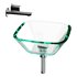 Square Glass Bathroom Vessel Sink with Drain Mini Bath Bowl - Thumbnail 12