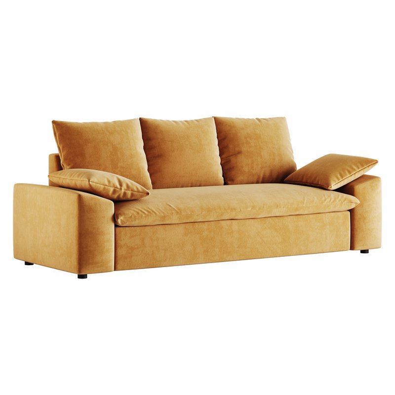 WHITE PERFORMANCE LINEN SLEEPER SOFA - Image 13