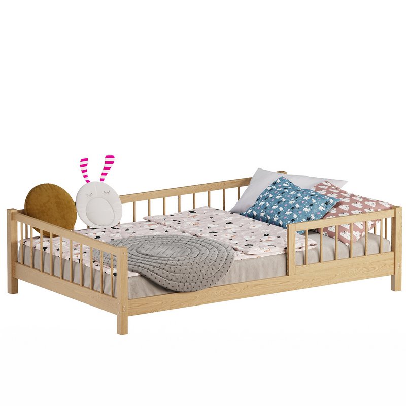 Lasse Scandinavian Wooden Kids Bed Hand Made - Image 3