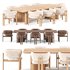 Tabmi Dining Table,Bay chair - Thumbnail 1