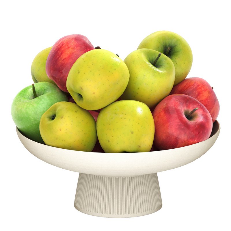 bowl of red and green apples - Image 1