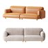 Modern Faux Leather Sofa-2 - Thumbnail 1