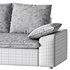 WHITE PERFORMANCE LINEN SLEEPER SOFA - Thumbnail 15
