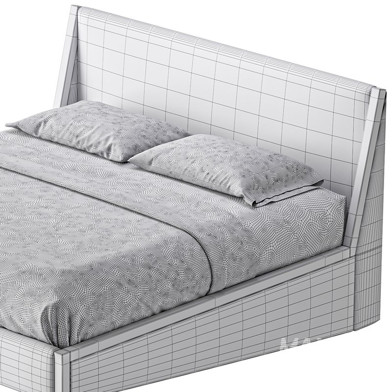 MALENA WHITE BOUCLE KING BED - Image 16