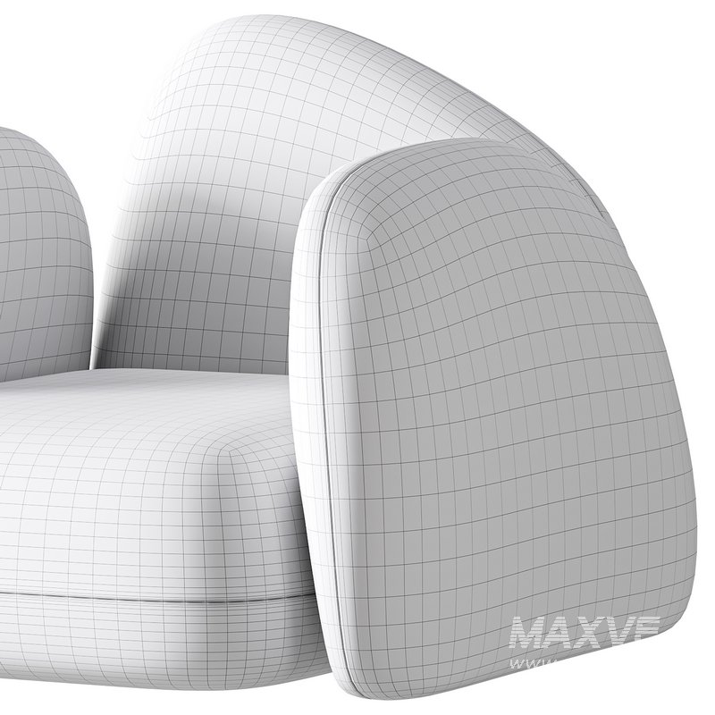 Modern Black Leather Armrest Standard Armchair - Image 16