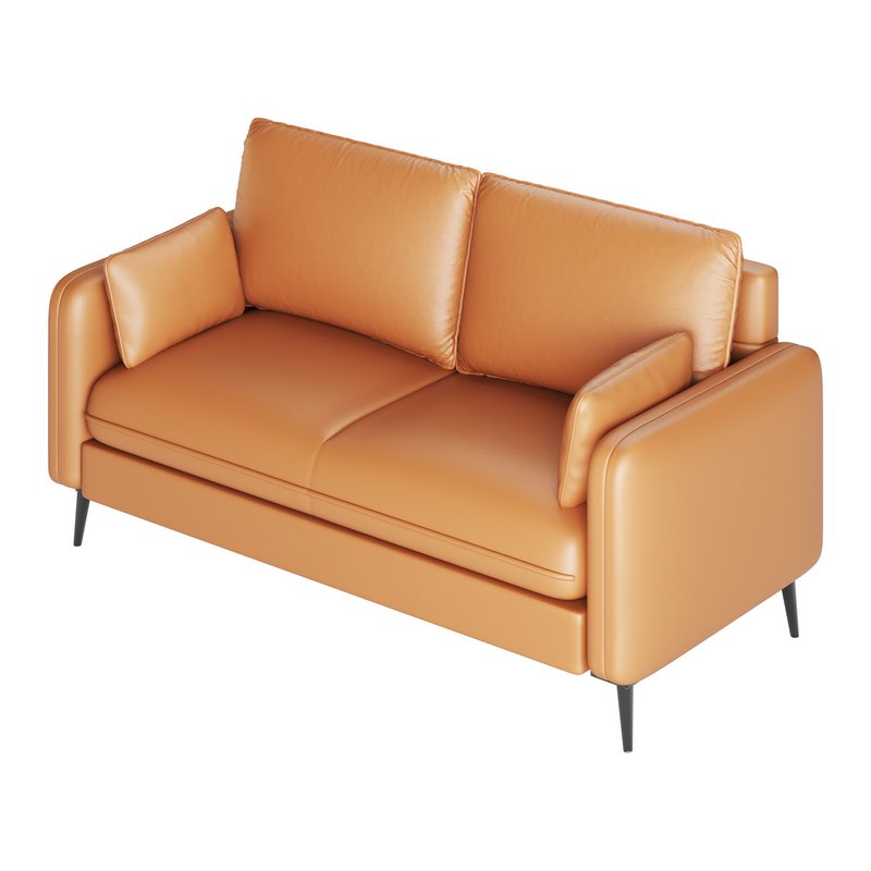 Faux Leather Sofa - Image 16