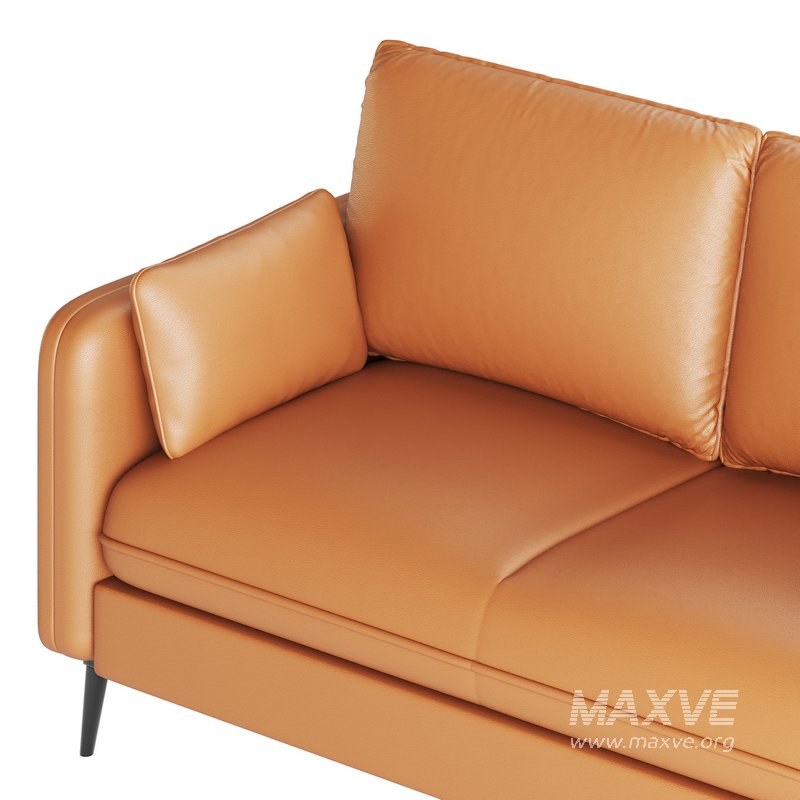 Faux Leather Sofa - Image 19